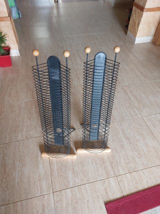 2 Porta CDs TECHPOINT Metal y Madera