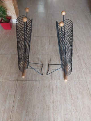 2 Porta CDs TECHPOINT Metal y Madera
