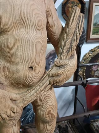 Talla madera niño ángel