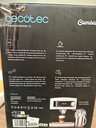 AVERIADO Cafetera Cecotec Power Espresso 20 Bares