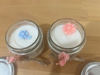 Velas de soja, antimosquitos ,hechas a mano