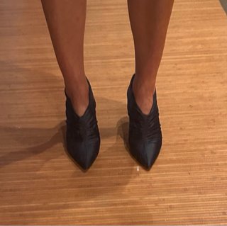 Botines Zara Azul Brillo Talla 38