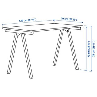 Mesa Ikea TROTTEN Blanca