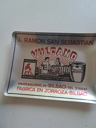Cenicero Metálico Vulcano J. Ramón San Sebastián