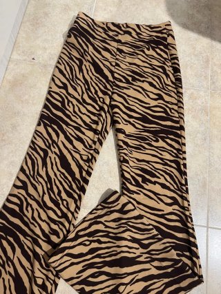 Pantalones de mujer con estampado de cebra