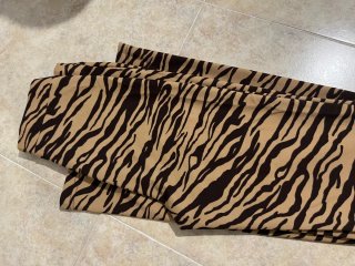 Pantalones de mujer con estampado de cebra