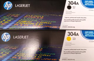Tóner HP LaserJet 304A Negro y Amarillo