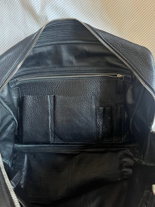 Bolso de viaje Prada piel negro