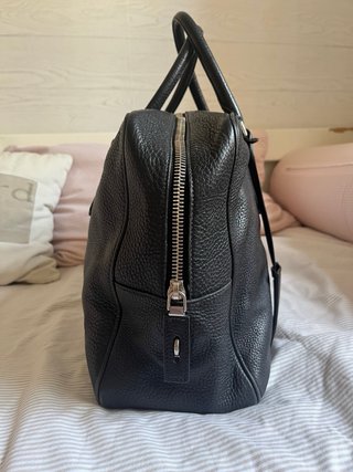 Bolso de viaje Prada piel negro