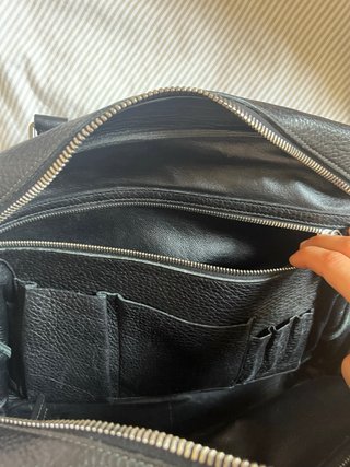 Bolso de viaje Prada piel negro