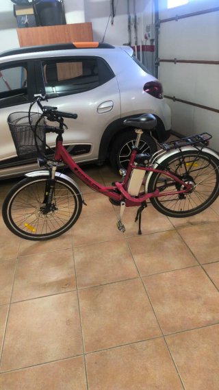 Bicicleta Eléctrica Paseo con Cesta