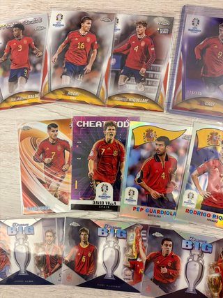 PACK 18 CARTAS TOPPS CHROME EURO 2024 ESPAÑA