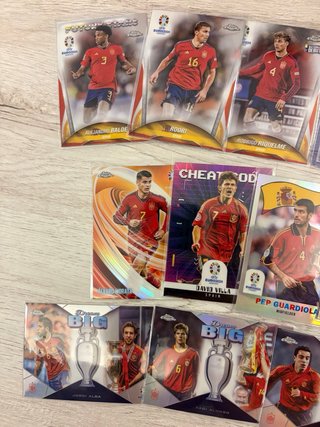 PACK 18 CARTAS TOPPS CHROME EURO 2024 ESPAÑA