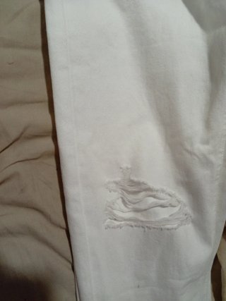 Pantalón vaquero blanco Mom Pull&Bear Talla 34