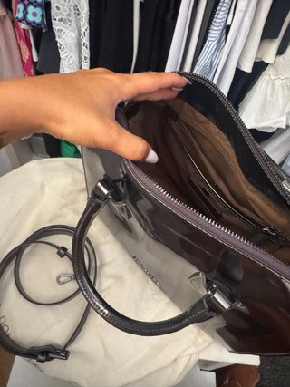 Bolso Adolfo Dominguez Negro/Plata