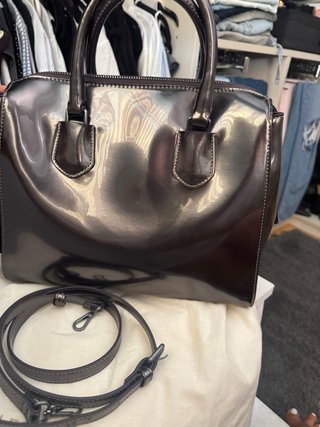 Bolso Adolfo Dominguez Negro/Plata