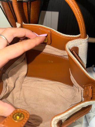 Borsa JW Pei Hana tela beige marrone nuova