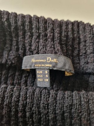 Top Massimo Dutti Negro/Azul