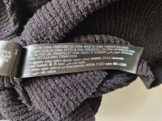 Top Massimo Dutti Negro/Azul