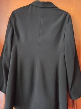 Blazer negro con cremallera