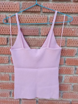 Top Zara lentejuelas rosa