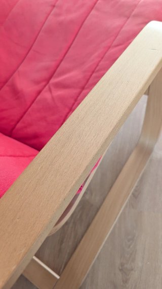 Cojín Ikea Poäng Rojo