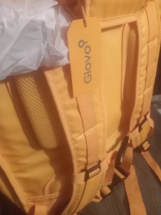 Zaino termico Glovo giallo