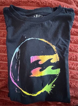 Camiseta Billabong niño 10 años negra