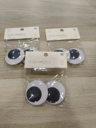 Ojos móviles gigantes para manualidades x2