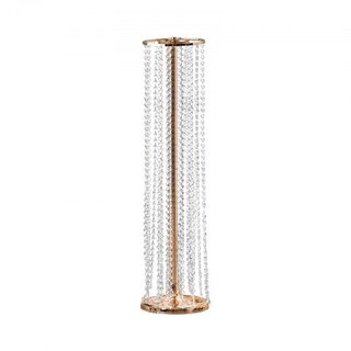 10PCS 35.43 pulgadas / 90 cm Soporte de Flores de Cristal para Bodas, Lujosos Centros de Mesa, Jarrones de Cristal y Oro de Metal, Perfecto para Eventos de Bodas, Ceremonias, Cenas, Eventos, Decor...