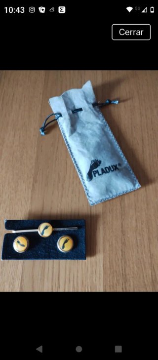 Gemelos y Alfiler Corbata Pladux Huella