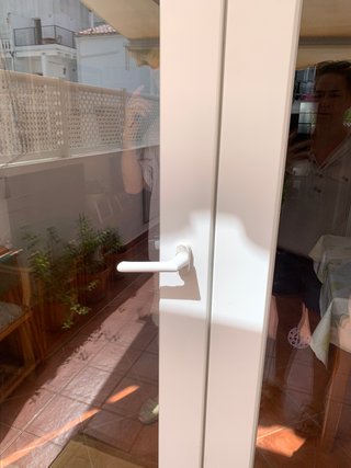 Puertas PVC de cristal para terraza (foto medidas)
