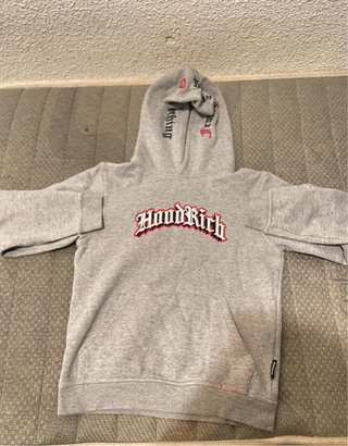 Sudadera Hoodrich Negra y Gris