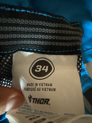 Pantalones Enduro Thor Azules y Negros