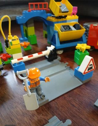 Tren Duplo con vías y accesorios