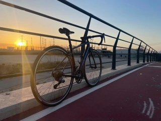 Bicicleta de carretera Giant Negra