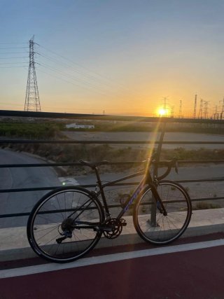 Bicicleta de carretera Giant Negra