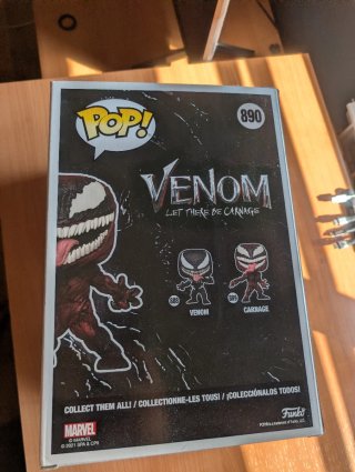 Funko Pop! Venom 890 Carnage nueva sin abrir