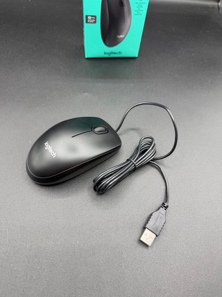 Ratón Logitech B100 con Cable Negro
