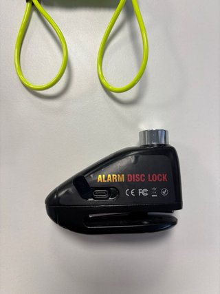 Candado Alarma Disco Moto 7mm + Cable