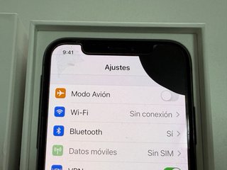 iPhone X 64 GB con defecto de pantalla