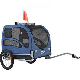 Remolque para Perros, Soporta hasta 100 lbs, Carrito para Mascotas, Transportador de Bicicleta, Marco Plegable Fácil con Ruedas de Liberación Rápida, Acoplador Universal para Bicicleta, Reflectore...