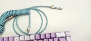 Teclado Gaming USB-C Morado y Blanco