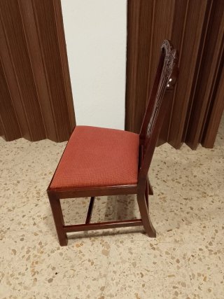 Sillon de caoba tallado y restaurado son 8 silla