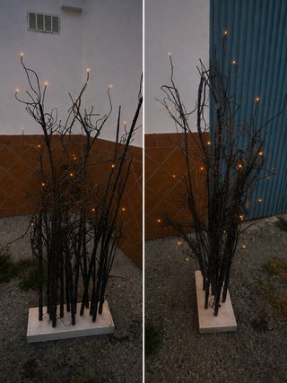 Árbol Decorativo LED Ramas Negras