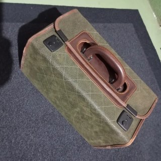 Maletín Vintage ConVoy Cuadros Marrón/Verde