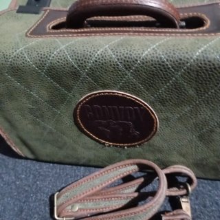 Maletín Vintage ConVoy Cuadros Marrón/Verde