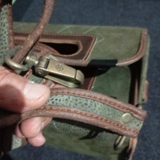 Maletín Vintage ConVoy Cuadros Marrón/Verde