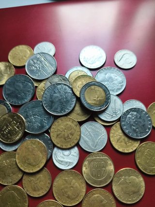 Lote 250g Monedas Italia