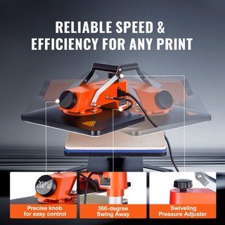 Máquina de Prensa Térmica - Máquina de Sublimación 8 en 1 para DIY Camisetas/Gorros/Tazas/Proyectos de Transferencia Térmica, Prensa Térmica Multifuncional de 12x15 con Rotación de 360° Probada se...
